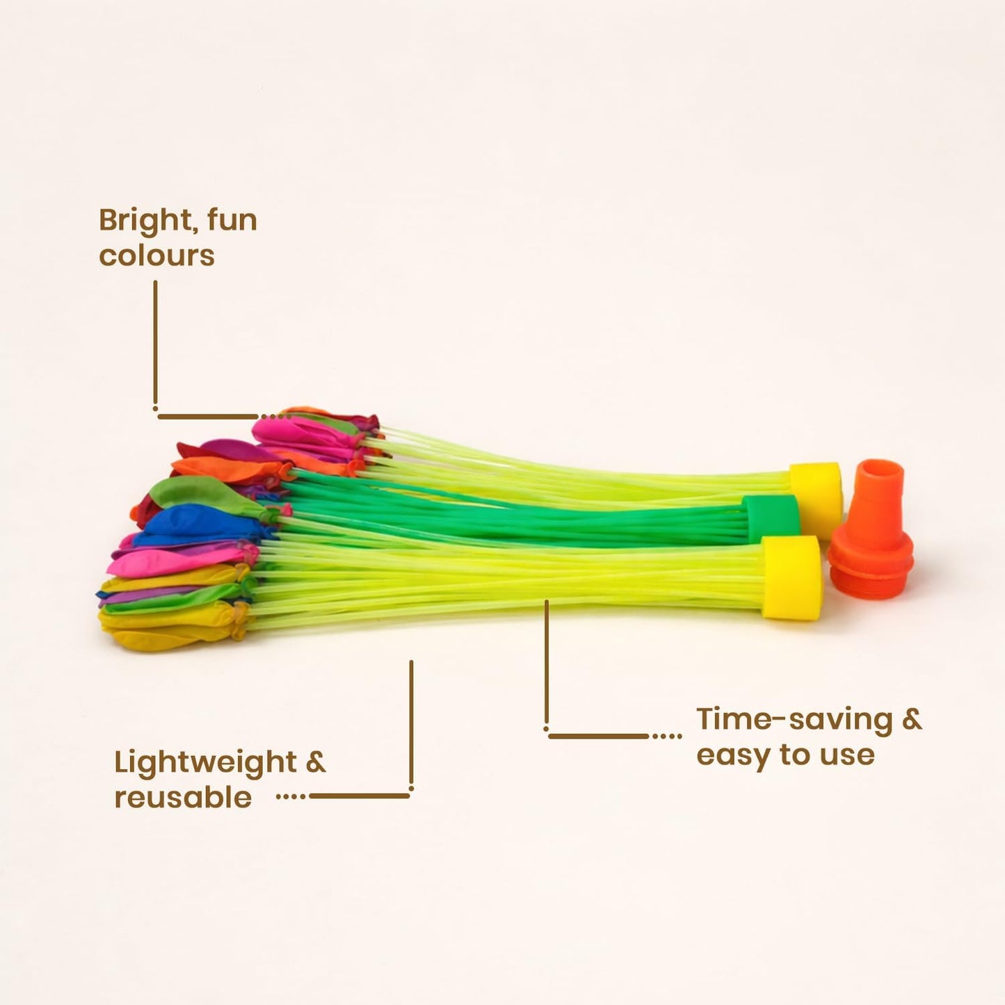 Water Balloons with Quick Fill – 111 Pcs Summer Fun Pack