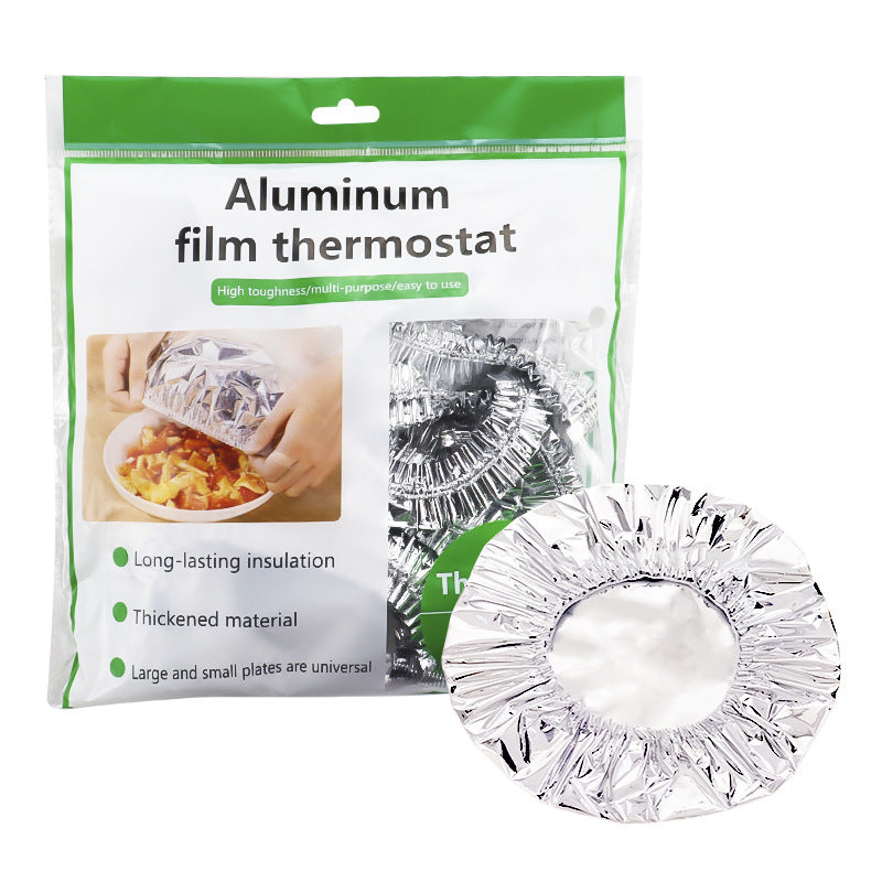 🥗50 Piece Reusable Aluminum Foil Insulated Food Covers for Bowls & Plates