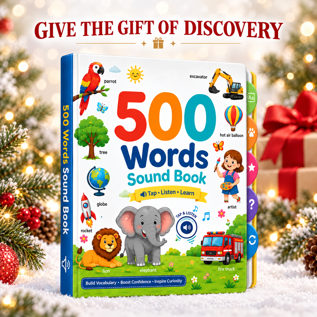 500 Words Interactive Sound Book for Kids