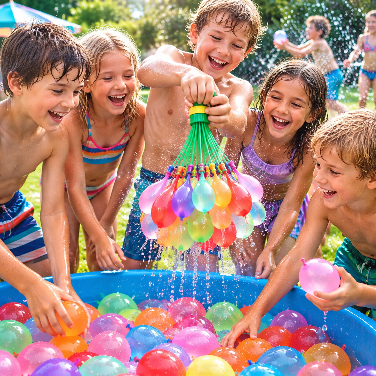 Water Balloons with Quick Fill – 111 Pcs Summer Fun Pack